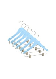 Resim Nyn Ahşap 3-7 Yaş Mandallı Çocuk Askısı Mavi Renk 4 Adet 