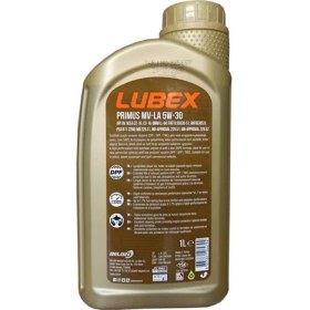 Resim Lubex Primus Mv-la 5w-30 1 Lt Tam Sentetik Motor Yağı 