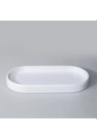 Resim By Selim Linen Beyaz 5 Parça Polyester Banyo Seti Beyaz 