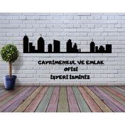 Resim EYBA STİCKER EMLAK ŞEHİR İSME ÖZEL İŞYERİ STİCKER reklam tanıtım anahtar EV araba 