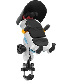 Resim Tenfowee Suya Dayanıklı Motosiklet Telefon Tutucu - 360 Dönebilen Çalınma Önleyici 3.5-6.5 İnç Ekranlar İçin Siyah 