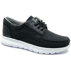 Resim Kids Club Shoes Dakırs 020 Sneakers Keten Erkek Spor Ayakkabı SİYAH-BEYAZ 