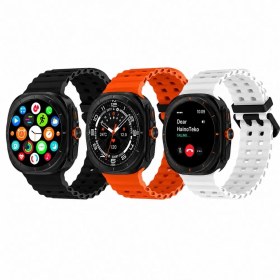Resim Haino Teko 17 Siyah Kasa 1 Kasa 3 Değiştirilebilir Kordon Amoled Ekran Bluetooth Arama Özellikli Akıllı Saat 