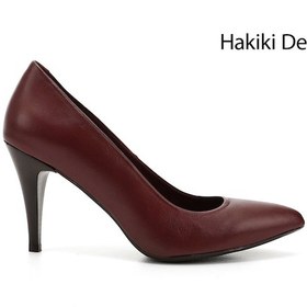 Resim Gönderi R Bordo Antik Sivri Burun İnce Topuklu Hakiki Deri Stiletto Bordo 