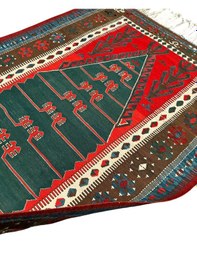 Resim El Dokuma Antika Obruk Kilimi 130x180 Kök Boya İnce Koleksiyonluk Kilim 