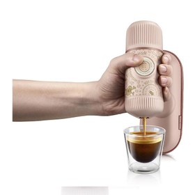 Resim Wacaco Nanopresso Manuel Espresso Makinesi, Koyu Pembe 