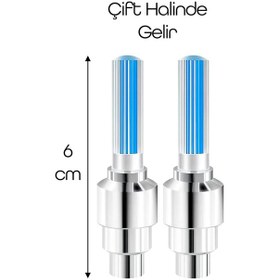 Resim Ksmart Bisiklet Sibop Işığı 2 Li Set Mavi Işık K-3972 