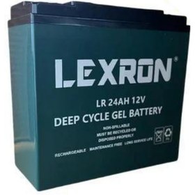 Resim Lexron 12 Volt 24AH Amper Solar Sistem ve Elektrikli Araç Jel Akü 