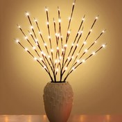 Resim 1 adet 20 LED Dal Işıkları, Düğünler, Doğum Günleri, Noel Peri Işıkları için Kapalı Dekorasyon Aydınlatması, Dal Tasarımı ile (Piller Yok, Lütfen Kendi 2 AA Pillerinizi Getirin) 