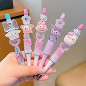Resim Sanrio Kurumi Kristal Taşlı Dönen Jel Kalem Sevimli Fantazi Lazer Boncuklu Karikatür 