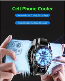 Resim RADOON S8 Derece Göstergeli Telefon Soğutucu Fan 