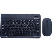 Resim Flameer 10 Inç Bluetooth Klavye Mouse Ultra Ince iPhone Için iPad Için 8. 7. Gen 