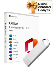 Resim Microsoft Office 2021 Pro Plus Kurulum Dosyalı USB Bellek 16GB (Lisans Anahtarı Hediyeli) 