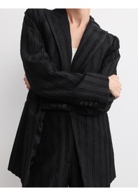 Resim Marks & Spencer Dokulu Blazer Ceket Siyah 