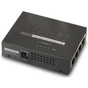 Resim Planet PL-HPOE-460 4 Port PoE+ Injector 30.8 W PoE Switch 