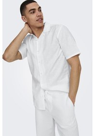 Resim Only & Sons Erkek Gömlek 22025116 Beyaz Beyaz 
