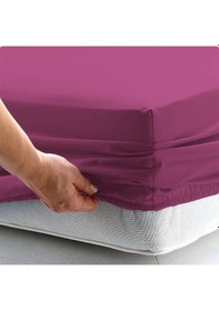 Resim Bağcıklı %100 Pamuk Tek Kişilik Nevresim Takımı-mor Menekşe 