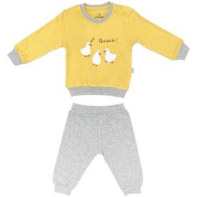 Resim Civcivli Patiksiz 2'li Bebek Takımı Tke5074 Hardal 