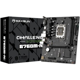 Resim MAXSUN mxn-29 Challanger B760M-N LGA1700 DDR5 6000 Mhz M.2 HDMI mAtx Intel Anakart 