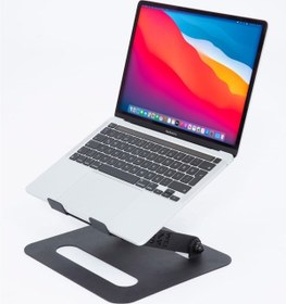 Resim mufamet Basic 3 Katlanabilir Dayanıklı Kolay Ayarlanır Paslanmaz Çelik Ergonomik Laptop Standı 