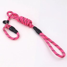 Resim Reflektörlü Köpek Gezdirme Kayışı 03422 - Pembe / S / Tasma Gezdirme Kayışı 