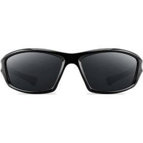Resim Ximistore9 Erkek Spor Güneş Gözlüğü - Polarize, Uv Koruma, Dayanıklı - Bisiklet, Yürüyüş, Koşu İçin Siyah Çerçeve Gri Lens Siyah 