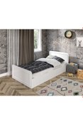 Resim KZNMOB HOME Snow Tek Kişilik Country Tarzı Mdf Karyola - 100cm X 200cm Ölçülerinde 