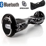Resim CityMate Smart Balance Elektrikli Kaykay Hoverboard Çanta Hediyeli Bluetooth Hoparlörlü Desenli 