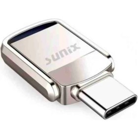 Resim Global Sunix 64Gb.Type-C ve Usb 3.0 Hızlı Usb Flash Bellek Otg Çift Girişli Metal Sağlam Orjinal 