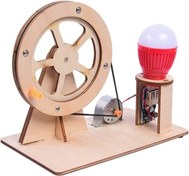 Resim Ahşap Elektrik Jeneratörü DIY Kendin Yap STEM Deney Seti 