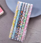Resim ironishop Çiçek Ve Meyve Desenli 6'lı Kalem Seti 