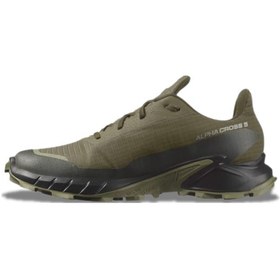 Resim Salomon Alphacross 5 Gore-tex Haki Siyah Outdor Ayakkabı 473103 Haki 