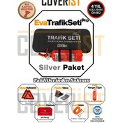 Resim Eva Trafik Seti Plus - 1 Kg Yangın Tüpü - 4 Yıllık - Siyah - Silver Paket 