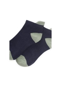 Resim Cigit Zemini Ve Burnu Toprak Rekli Çocuk Patik Çorap 5-12- Lacivert-çağla Laci 