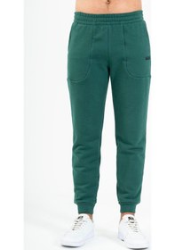 Resim Maraton Sportswear Regular Erkek Ribana Paça Basic Yeşil Eşofman Altı 21815-yeşil Yeşil 