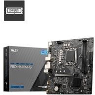 Resim MSI MB PRO H610M-G SOKET 1700 DDR5 5600MHZ(OC) HDMI VGA DP M.2 USB3.2 1x 1G LAN mATX 