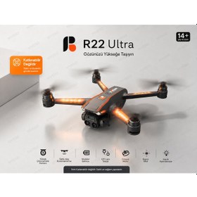 Resim Nvg R22 Ultra Drone Hd Kamera Çift Kameralı Drone Fırçasız Motor Optik Akış Sabitleme Uzaktan Kumandalı Drone 