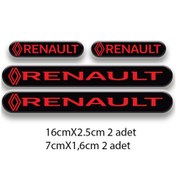 Resim Renault 3d Damla 4'lü Oto Sticker Set 2 