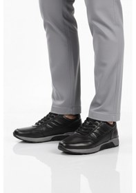 Resim Siyah Hakiki Deri Erkek Casual Ayakkabı 2720-1 M Siyah 