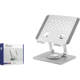Resim LTG Nova Metal 360 Derece Dönebilen Ergonomik Tablet Laptop Standi - Silver HDX8021 