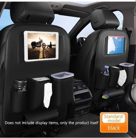 Resim Xuweiwei Siyah Renkli Standart Model Araç Depolama Organizer - Katlanır Masa, Tablet Ve Bardak Tutucu, Suv Ve Otomobiller İçin Dayanıklı 