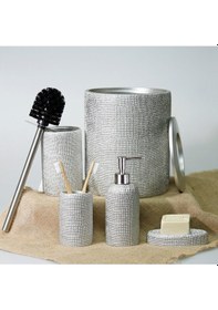 Resim Natural Çöp Kovası Gümüş 
