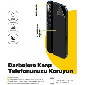 Resim Wrapsol Tecno Camon 16 Ekran Koruyucu Darbe Emici Poliüretan Film Amerika Üretimi 