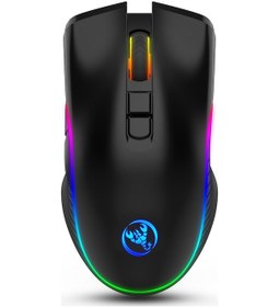 Resim Mufunye Hxsj T26 Kablosuz Oyun Faresi - 2400 Dpı, 7 Tuşlu, Rgb Aydınlatmalı, Şarj Edilebilir, Pc/mac Uyumlu 001 