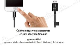 Resim MemoriesCable GEN3 64GB Lightning/USB 3.0 Şarj Kablolu i-FlashDrive (Siyah) MCG3U3BK64GB 