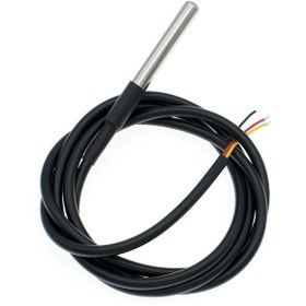 Resim Ds18b20 1 Metre Kablolu Su Geçirmez Dijital Sıcaklık Sensörü 