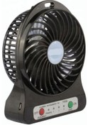 Resim Shizen Mini Şarjlı Fan Vantilatör Masaüstü 3 Kademeli Soğutucu Sessiz Vantilatör Fan Işıklı Vantilatör 