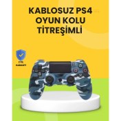 Resim Teknodayım Ps4 Uyumlu Kablosuz Oyun Kolu Ergonomik Çift Titreşimli 