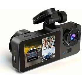 Resim Sandwich Motion003 Ourlıfe 1080p Çift Lens Araç Kamerası, Gece Görüş 2 Ekran 