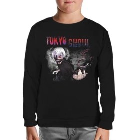 Resim Tokyo Ghoul Siyah Çocuk Sweatshirt 